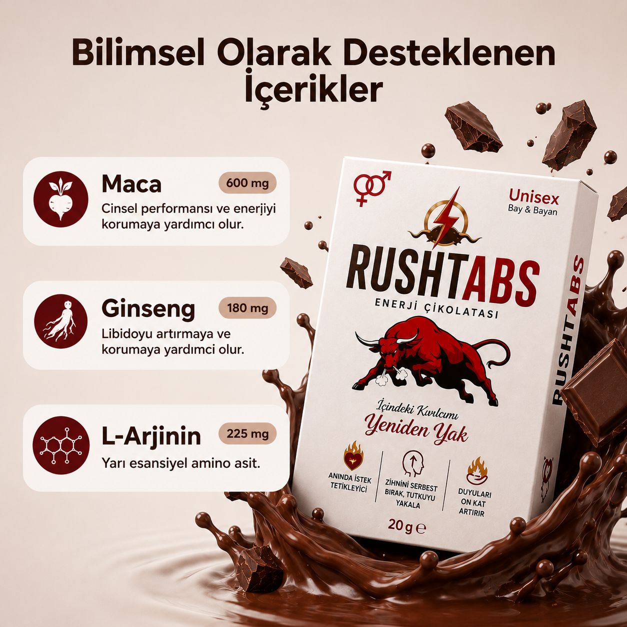RushTabs | Afrodizyak Etkili Çikolata